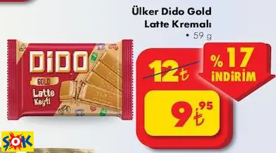 ÜLKER DİDO GOLD LATTE KREMALI ÜLKER DİDO GOLD LATTE KREMALI